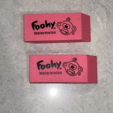 2006 Foohy Scented Erasers Lot of 2 ~ Watermelon Unused