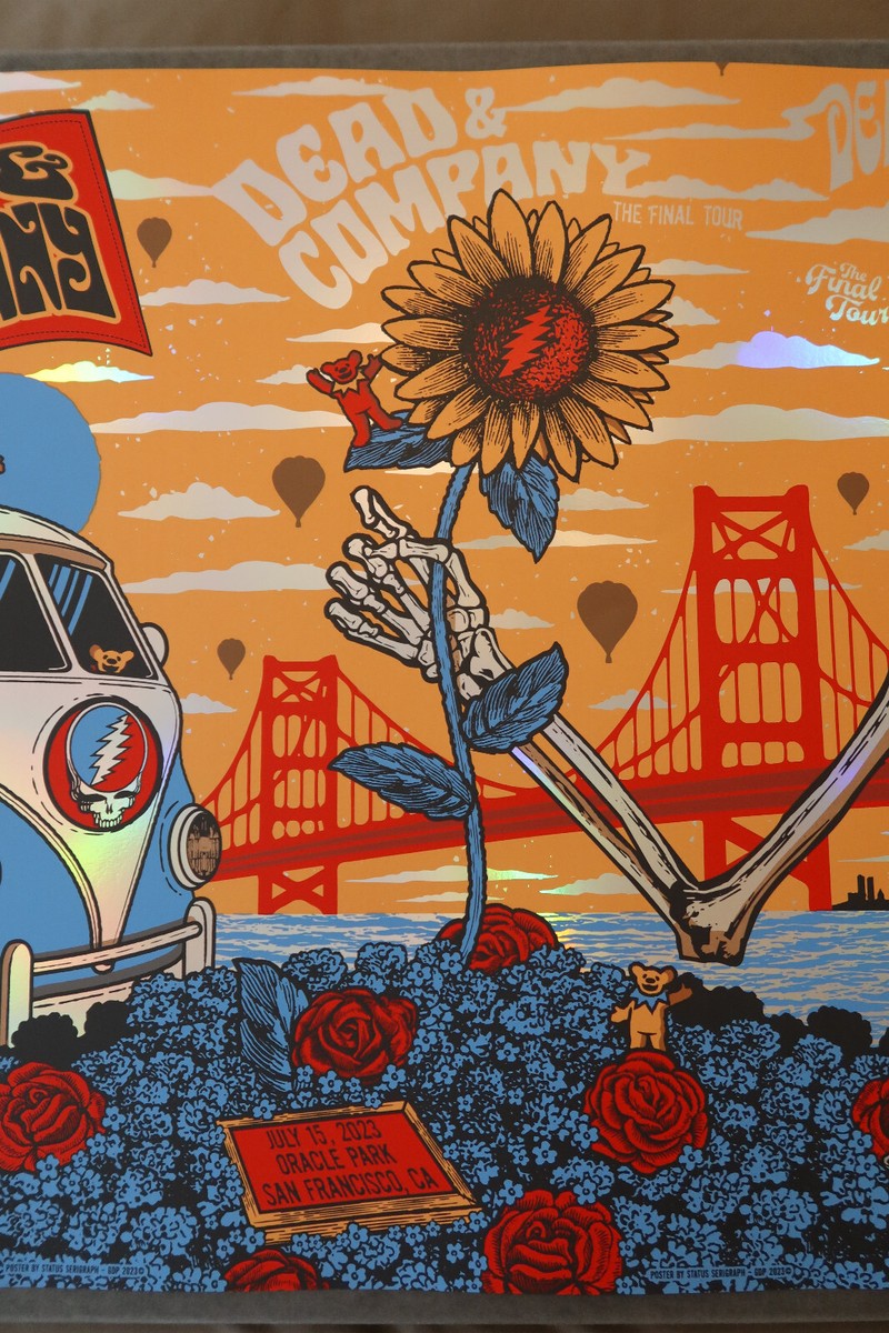 Dead and & Company San Francisco SF Oracle UNCUT FOIL Poster Print