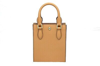 セール!Tory Burch EMERSON MINI TOTE Latest Tory Burch Emerson Tan Cardamom Mini Shopper Tote