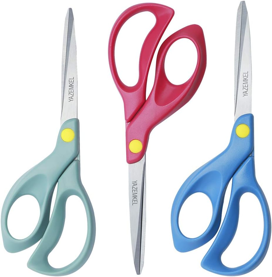 Left-Hand Scissors Stainless Steel 3-Pack, 8 Inch