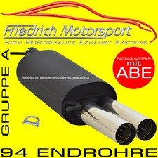 FRIEDRICH MOTORSPORT SPORTAUSPUFF für Toyota Aygo 2 1.0l VVT-i
