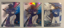 2021 Topps Finest Vladimir Guerrero Jr Refractor with Base and Legacies BlueJays