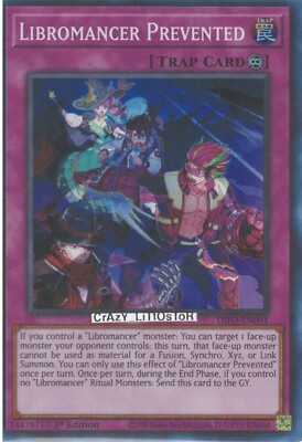 YU-GI-OH LIBROMANCER PREVENTED 1ST ED SUPER RARE NM/MINT DIFO-EN091