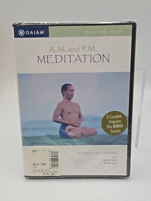 A.M. and P.M. Meditation GAIAM Mind Body Health Delux DVD Ed. BRAND NEW & SEALED