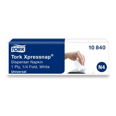 1125 Stück TORK 10840 Spenderservietten N4 / N12, Xpressnap, 1/4 Falz, 1-lagig