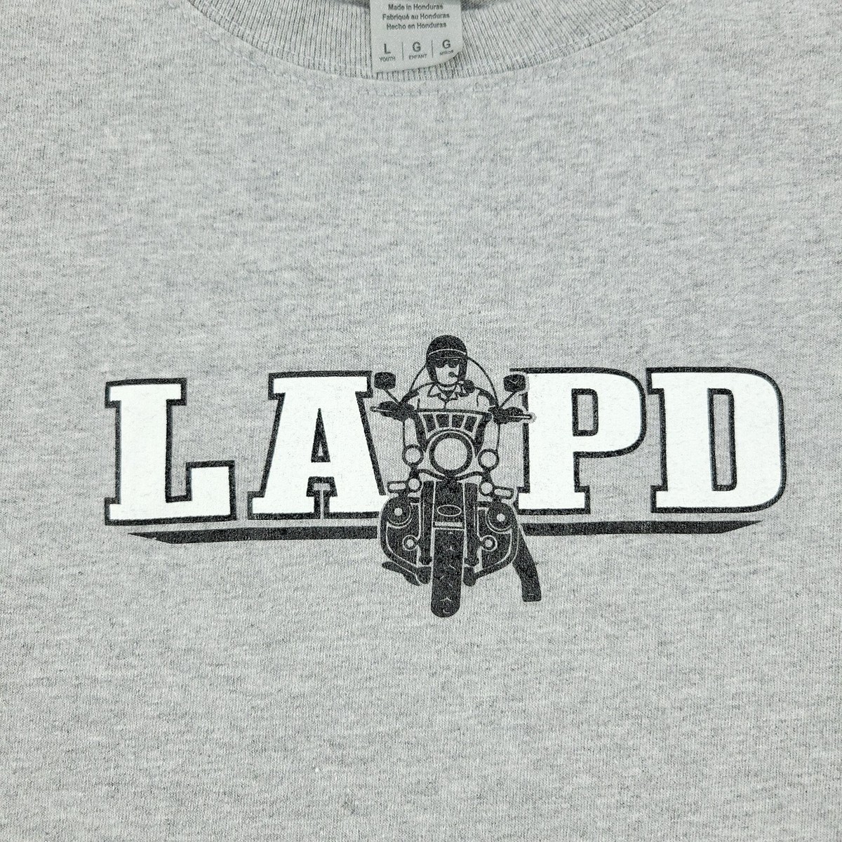 LAPD Gear Shirt Boy Large Gray Los Angeles Police Department