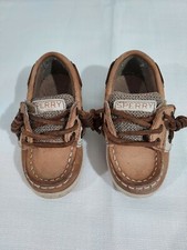 Sperry Songfish Jr Youth Shoes 5M leather boat shoes
