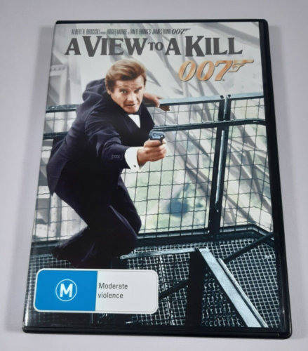A View To A Kill James Bond 007 Movie PAL M DVD R4 VGC Roger Moore - Picture 1 of 3