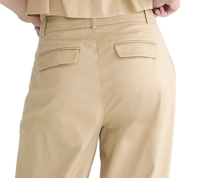 J.Crew Essential Straight Chino Womens Lightweight Wide Leg Flap