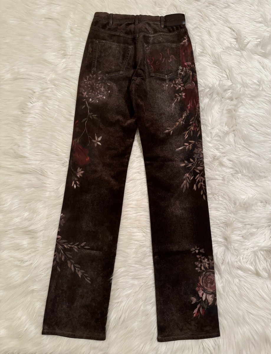 Ralph Lauren Purple Label New Kaida Denim Jeans Floral Ralph Lauren Purple Label New Kaida Denim Jeans Floral