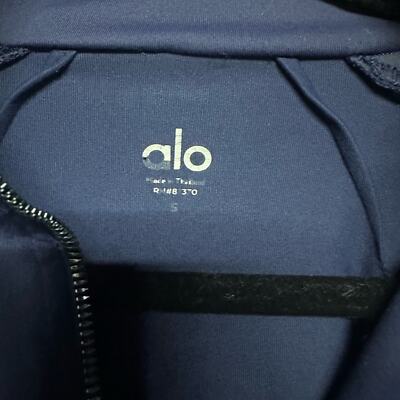 ALO Yoga Mesh Sleeve Zip Up Jacket Navy S | eBay ALO Yoga Mesh Sleeve Zip Up Jacket Navy S | eBay