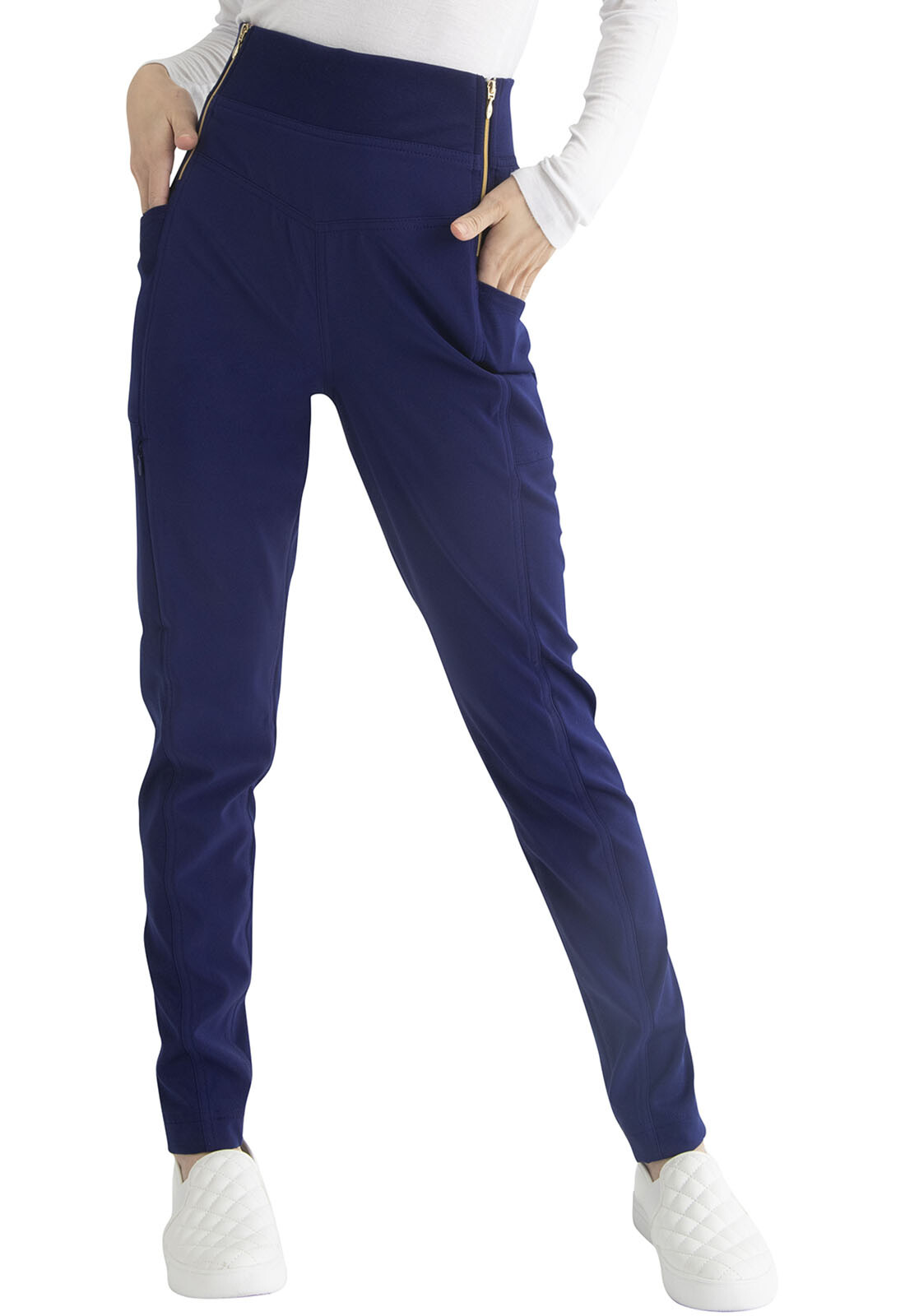 Navy HeartSoul Scrubs Skinny Leg Pull on Pant HS006 NYPS eBay