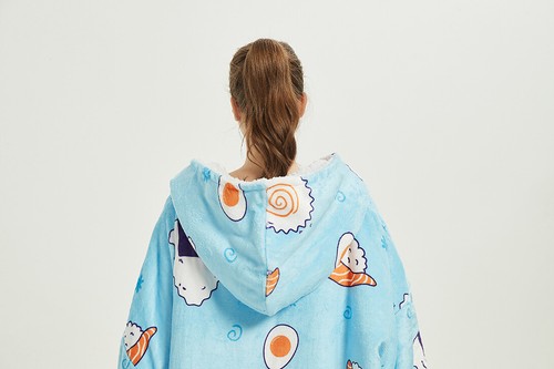 Adults Oversized Hooded Blanket Hoodie Comfy Sherpa Fleece Wearable Sweatshirt - Picture 81 of 90