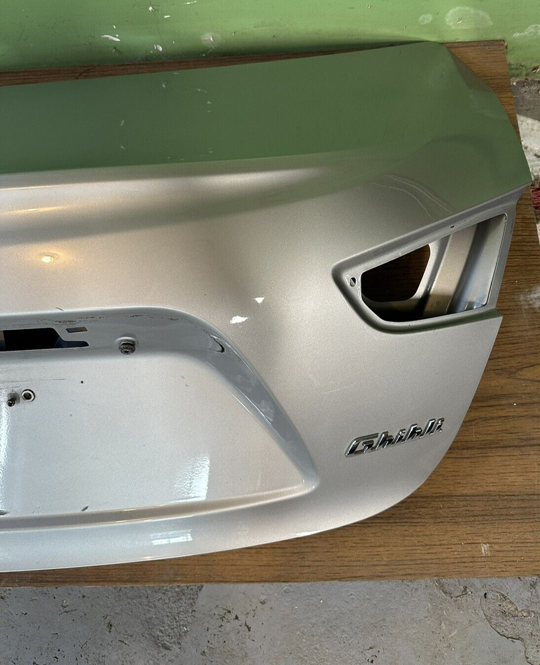 2014-2022 Maserati Ghibli Rear Trunk Deck Lid Cover Panel Shell Grigio Metallo