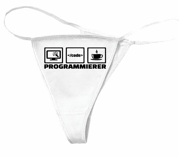Tanga mujer PROGRAMADOR - WINDOWS - HTML - PHP - HTML 5 en blanco