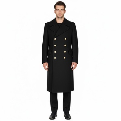 BW Bundeswehr Marinemantel schwarz Gr. 44-56 Wintermantel Offiziersmantel