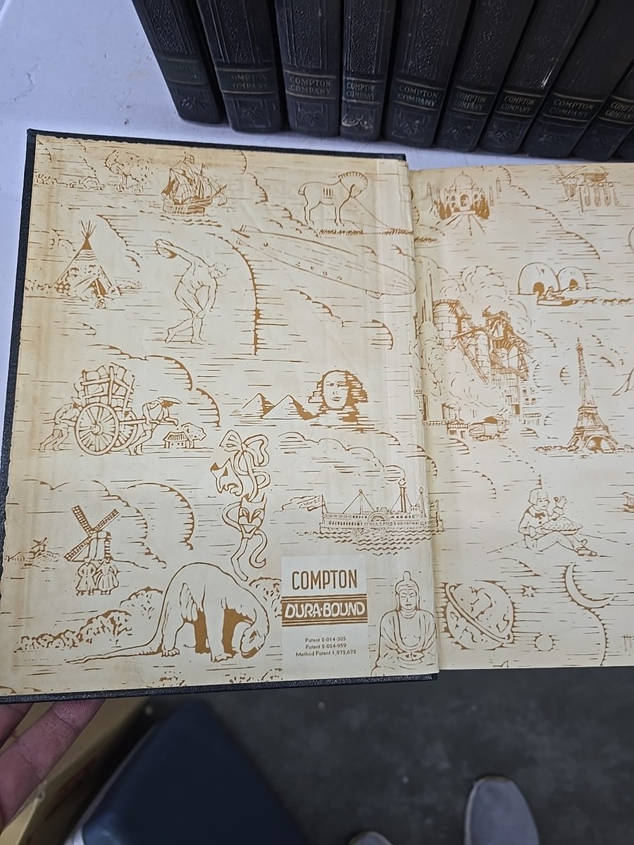 Vintage Compton's Pictured Encyclopedia Complete 15 Volume 1939