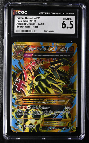Primal Groudon-EX graded CGC 6.5 for sale on eBay