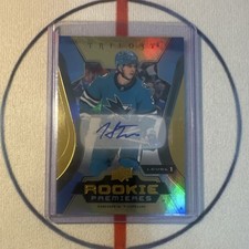 2023-24 Upper Deck Trilogy Rookie Premieres Gold Auto Henry Thrun #127 Sharks