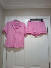 juicy couture Pink Rhinestone Pajama Short Set Size Medium