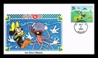 DR JIM STAMPS US COVER WONDERS OF THE SEA FDC DISNEY SEA DIVER MINNIE MOUSE