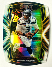 2020 Panini Select Russell Wilson Die Cut WHITE Prizm Card #204 Club Seahawks!