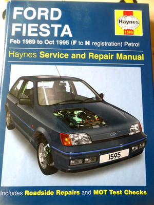 haynes ford fiesya manuel feb 1989-0ct 1995 f-n reg petrol