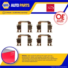 Brake Pad Fitting Kit fits ISUZU TROOPER Mk3 3.5 Rear 00 to 04 6VE1 Apec Quality