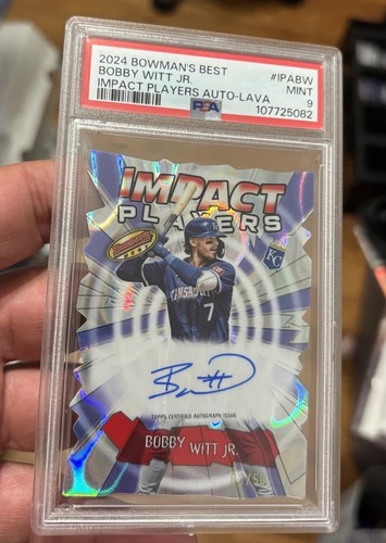 Bobby Witt Jr. [Lava Refractor] #IPA-BW 2024 Bowman’s Best Impact Players Autograph card