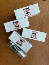 5 Rolls Ilford XP2  400 120mm Black & White Film Expired, Various Dates