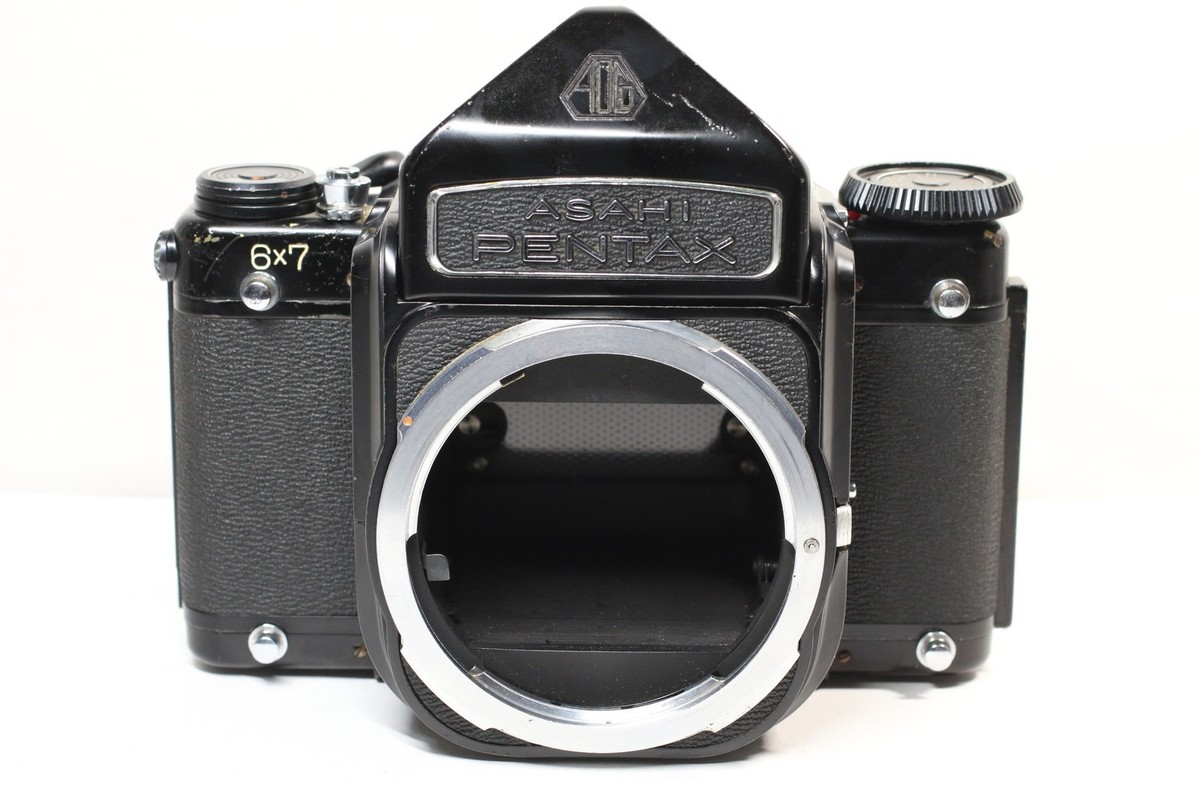 AS IS Pentax 6x7 67 Eye Level Medium Format Film Camera Body Only