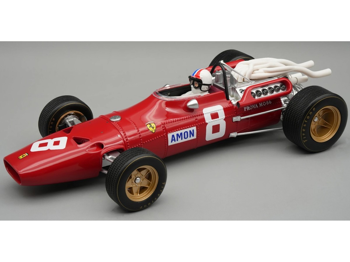 ミニカー Ferrari 312F1 #8 Chris Amon 1967 FERRARI 312/67 #8 AMON 3RD PL F1 GERMAN GP (1967) 1/18 BY