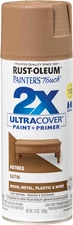 Rust-Oleum Painter's Touch 2X Ultra Cover Spray Paint, Satin Nutmeg, 12 Oz
