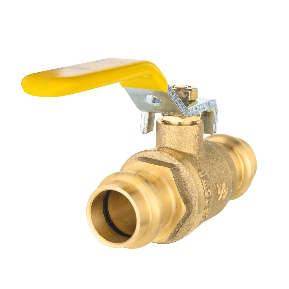 1 PC 1/2" Copper Press Ball Valve EPDM ORing 1/4 Turn Full Port LF Brass