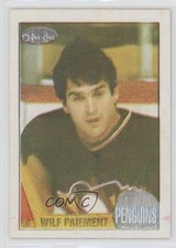 1987-88 O-Pee-Chee Blank Back Wilf Paiement #180 k5i