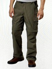 BC Clothing Men's XXL x 30 Convertible Stretch Cargo Hiking Pants Shorts