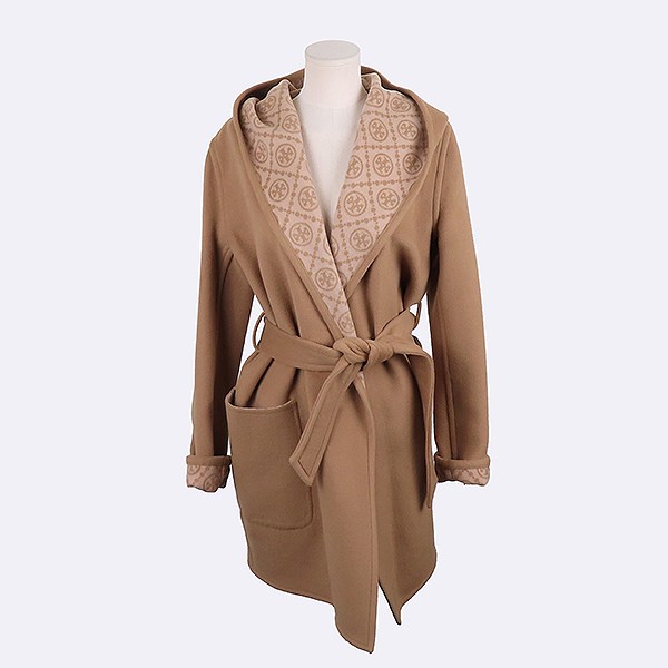 Tory Burch Women's Long Hooded Coat with Belt Set 0 thumbnail 3
