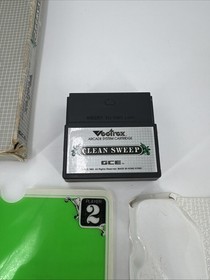 Vectrex Clean Sweep Complete CIB Video Game Cartridge Manual Overlay 1982 TESTED