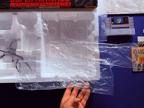 SNES Super Nintendo LAUNCH SUPER SET 1991 system console ALL BAGS INSERTS + CART