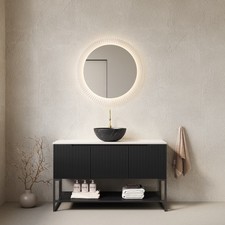 TULIO 48" Bathroom Vanity Sink, Freestanding Bathroom Storage Cabinet with 3 D