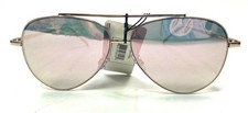 Pink Rose Womens Metal Pink Lens Aviator Sunglasses One Pair NWT