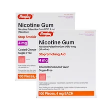 100 Count Nicotine Cessation Chewing Gum 4mg Quit Smoking Alternative