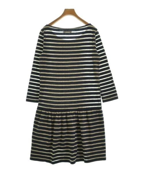 Vestido para mujer Petit Bateau azul marino dorado a rayas M usado Foto 2 de 4