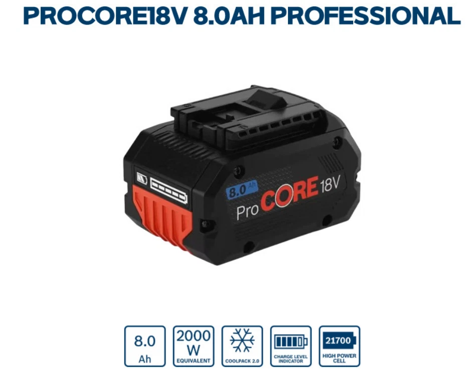 BOSCH ProCORE 18V 8.0Ah Batería recargable de iones de litio Original / FedEx