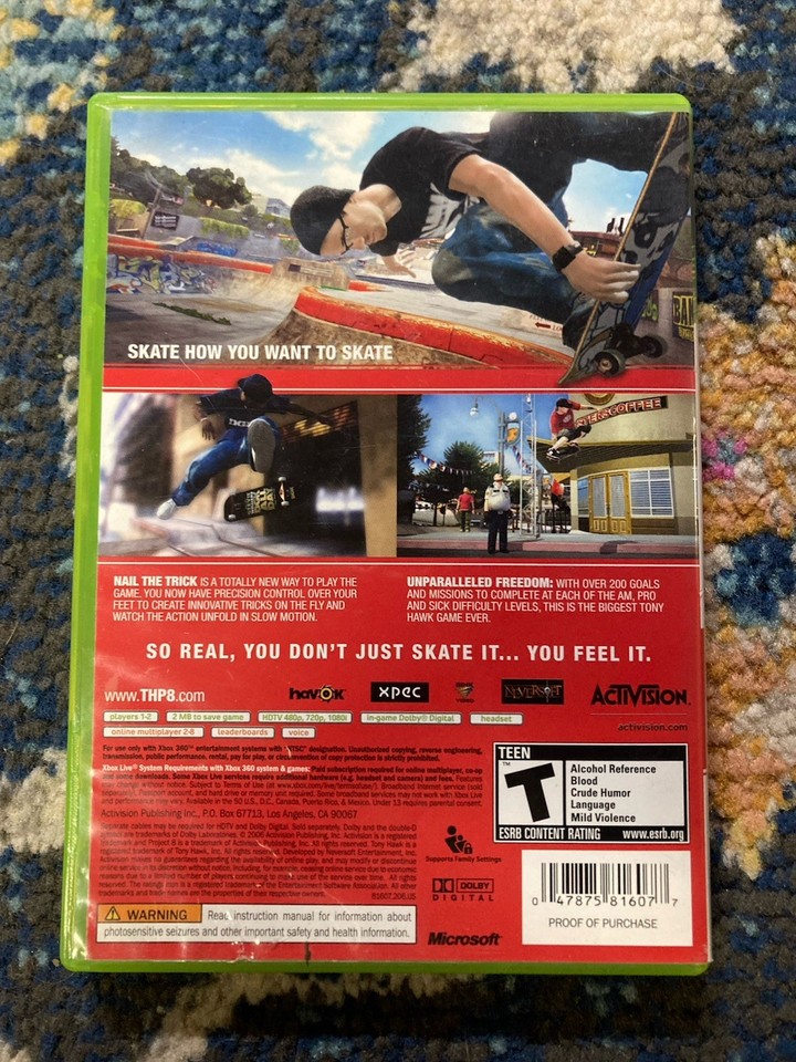 tony-hawk-s-project-8-microsoft-xbox-360-2007-w-case-art-tested