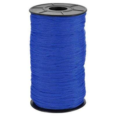 Polyester Macrame Cord 3mm x 131 Yards Crochet Braided Rope Yarn Gray Blue
