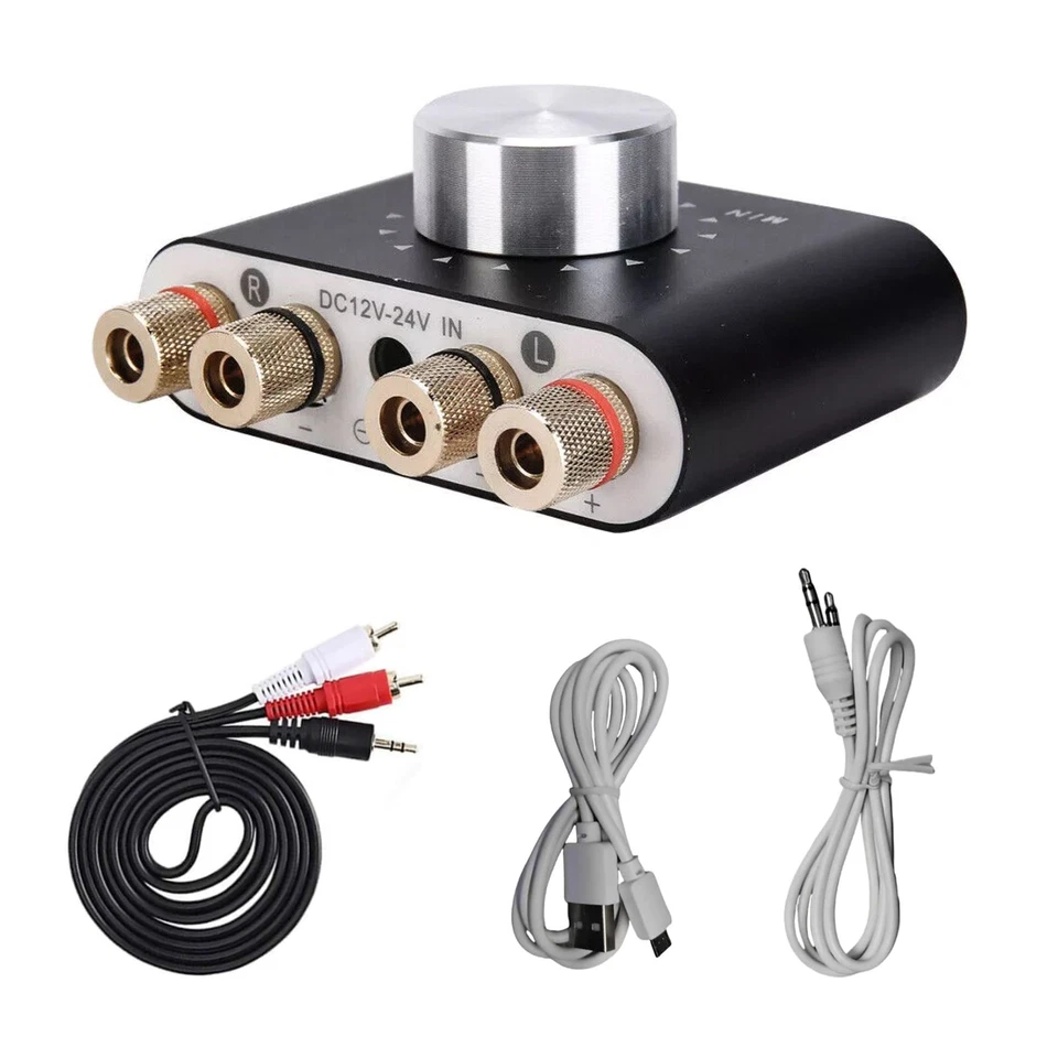 50W+50W Mini Bluetooth 5.0 HiFi Stereo Audio Car Home Digital Power Amplifier - Image 3 of 4