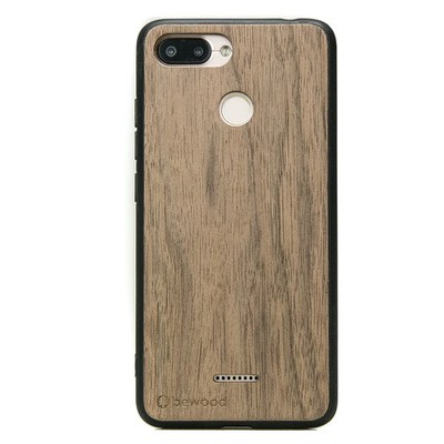 Handyhülle für Xiaomi Redmi 6/6A Bewood Amerikanischer Nussbaum Holzhülle Case