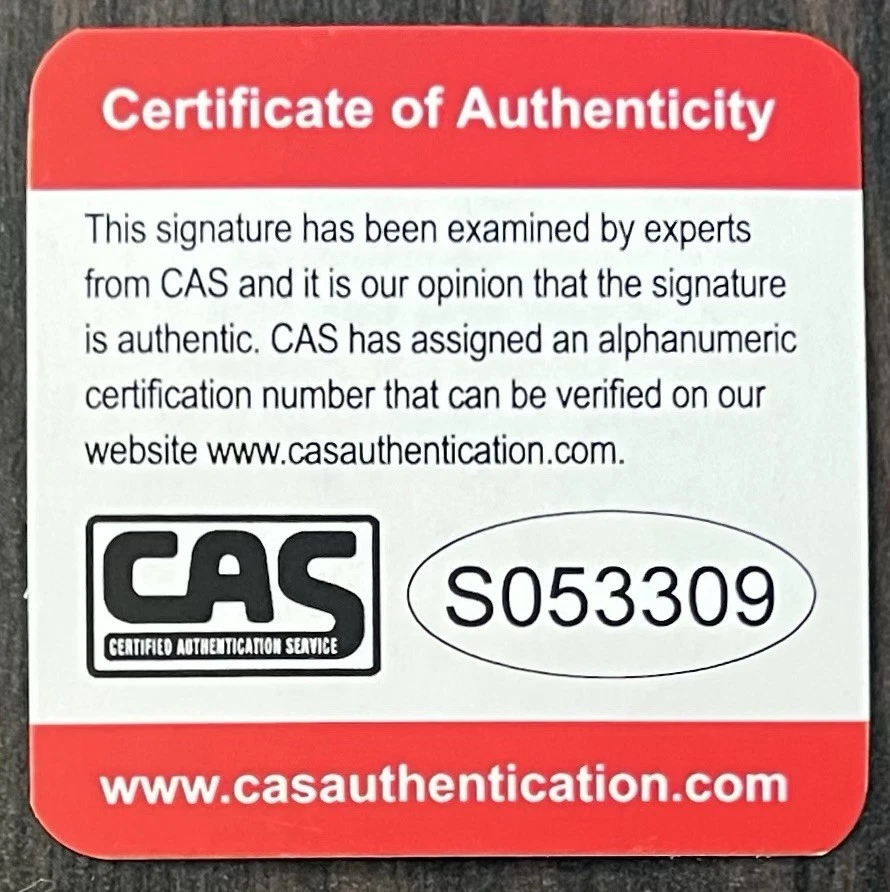 Whitey Ford Autographed Gartlan Small Plate (Cas. Certified) - Image 4 of 4