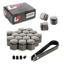 20x Radschraubenkappen Abdeckkappen Radmuttern Set 17 mm grau für CHRYSLER